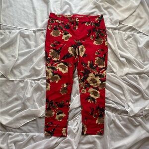 Chico’s Platinum Floral Jeggings